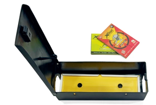 X-Out rodent bait station with packaging